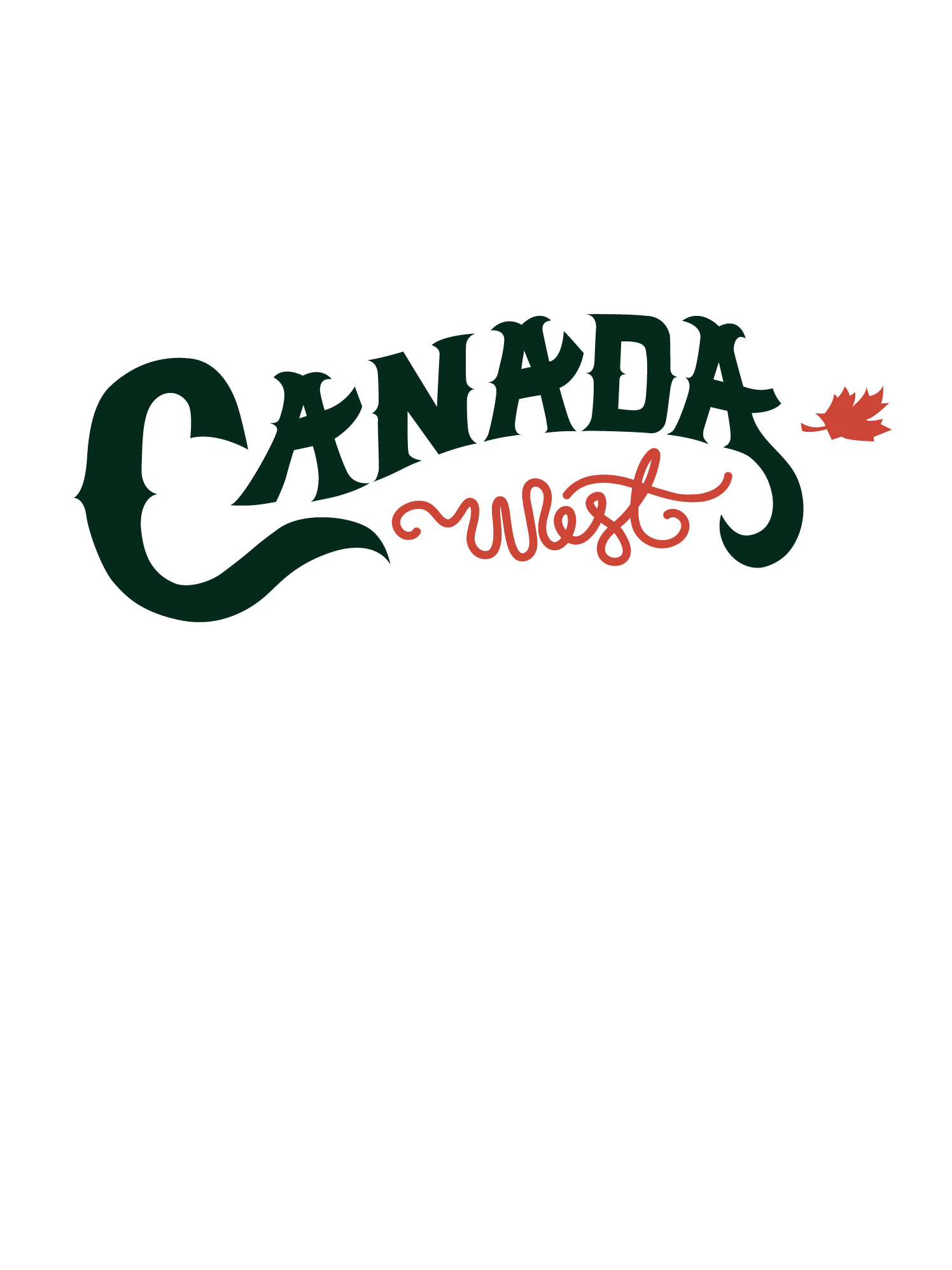 mockup of Canada West logo decal on a window